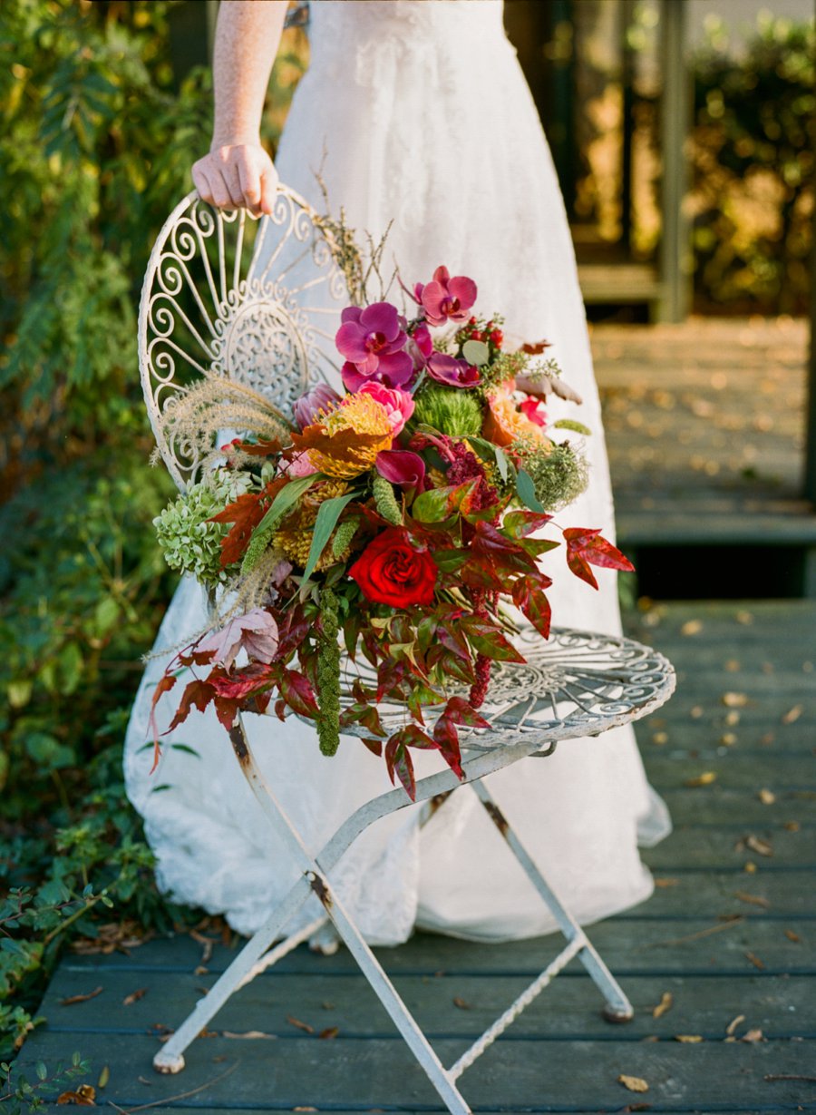 Eclectic Pink & Orange Fall Wedding Ideas via TheELD.com