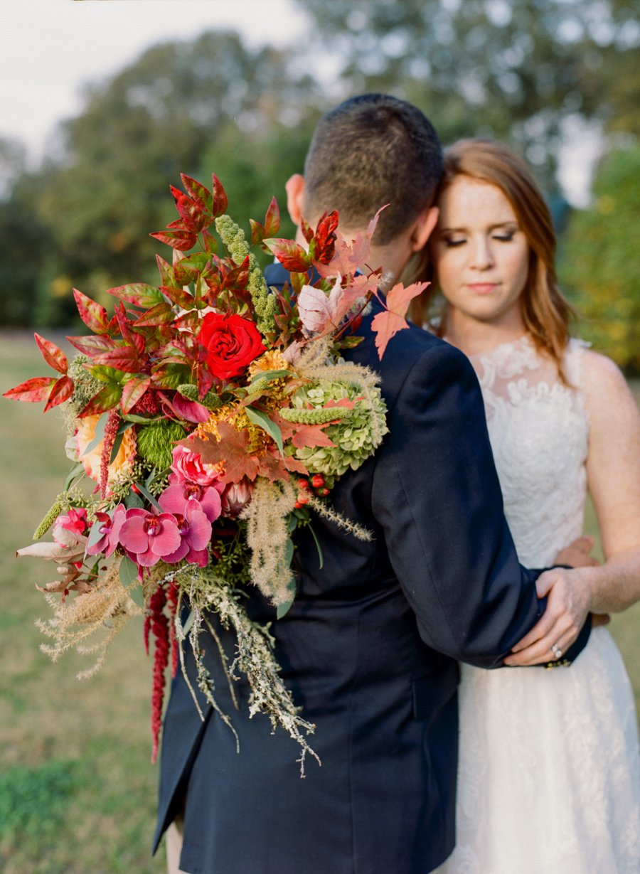 Eclectic Pink & Orange Fall Wedding Ideas via TheELD.com