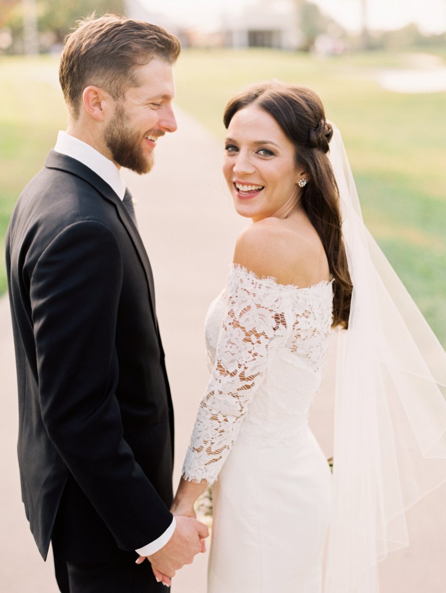 Blush & Gray Elegant Rustic Country Club Wedding via TheELD.com