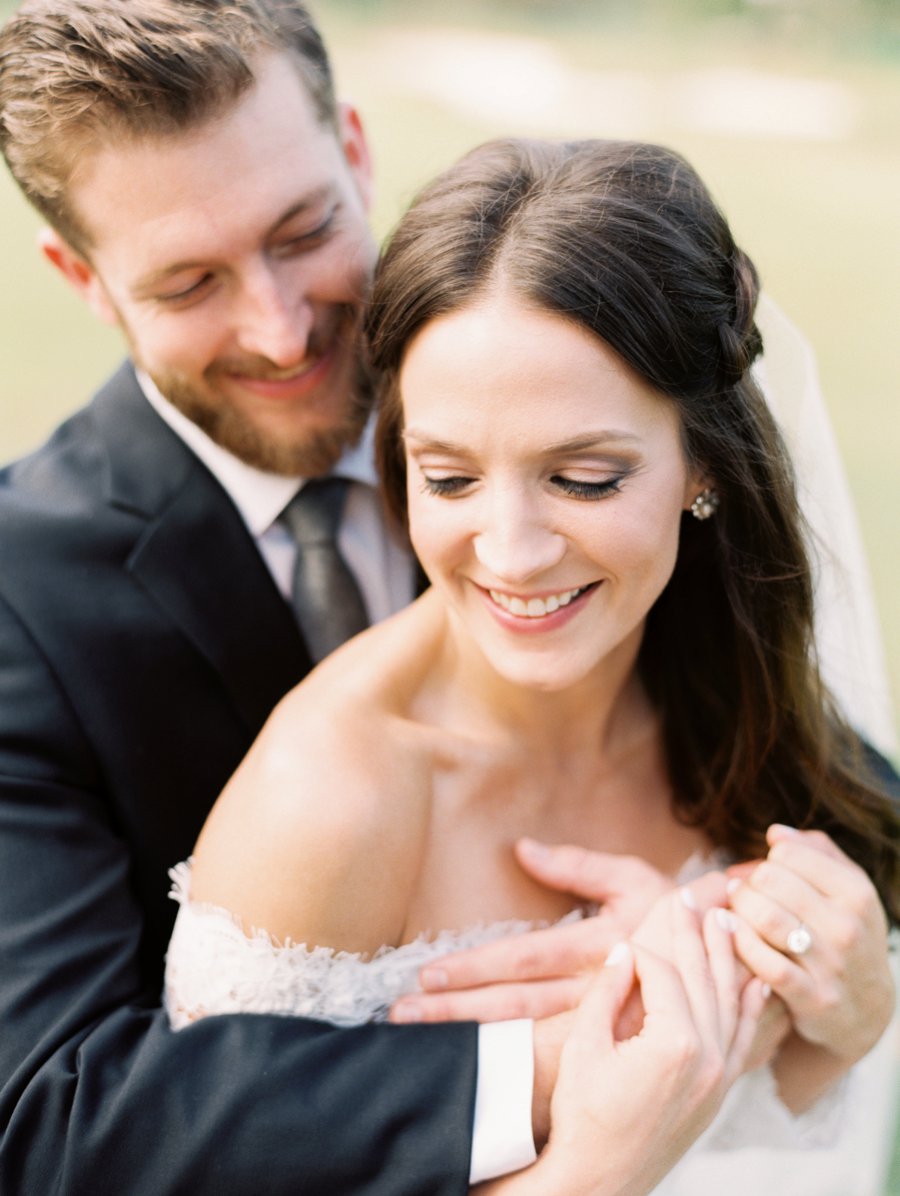 Blush & Gray Elegant Rustic Country Club Wedding via TheELD.com