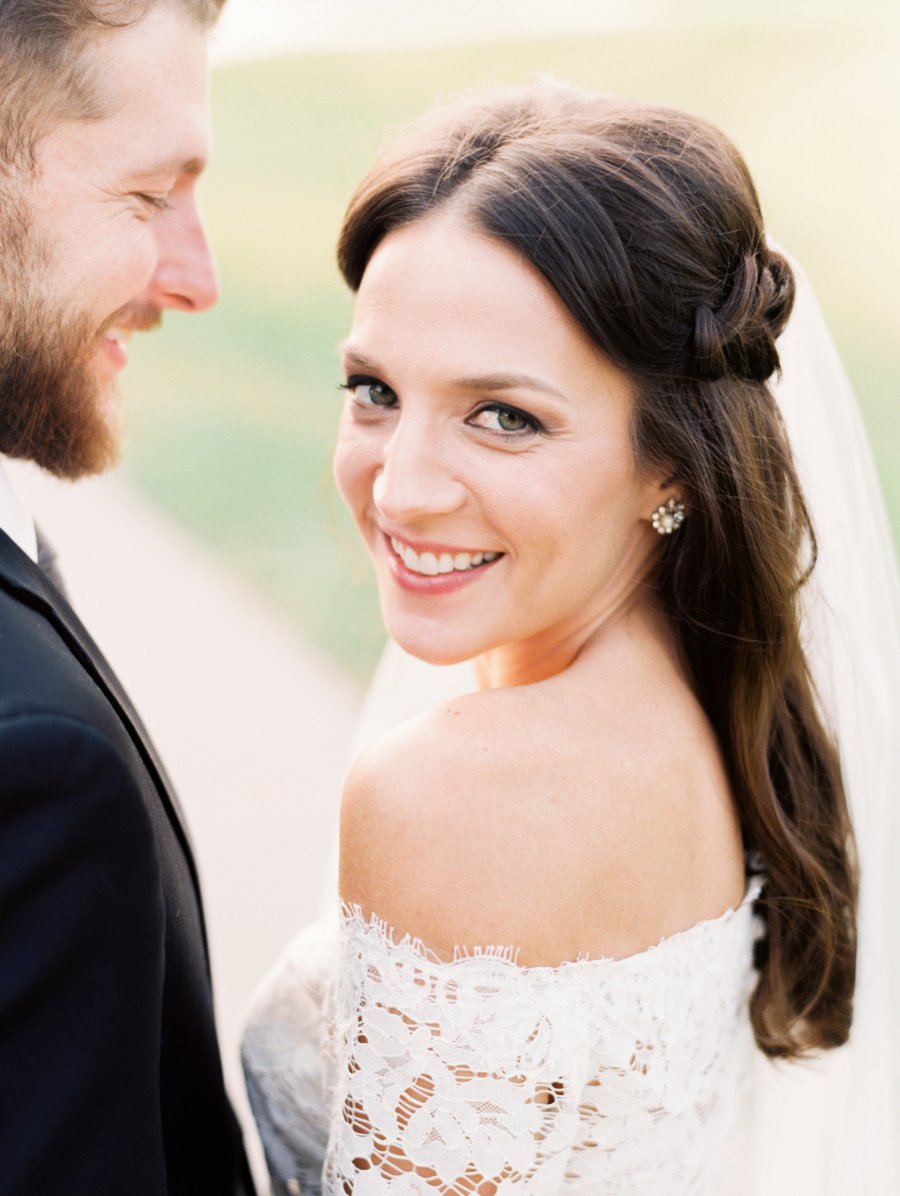 Blush & Gray Elegant Rustic Country Club Wedding via TheELD.com