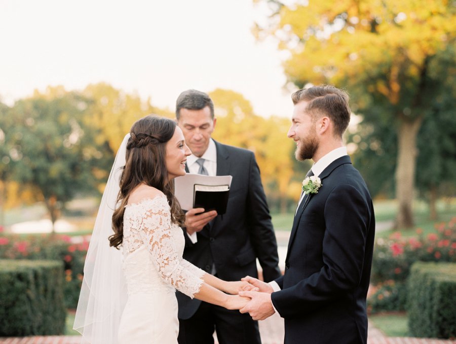 Blush & Gray Elegant Rustic Country Club Wedding via TheELD.com