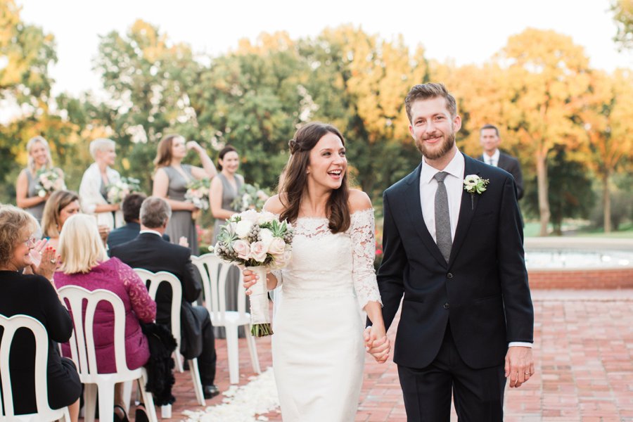 Blush & Gray Elegant Rustic Country Club Wedding via TheELD.com