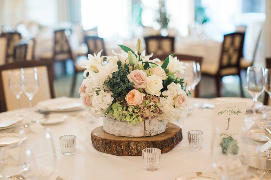 Blush & Gray Elegant Rustic Country Club Wedding via TheELD.com