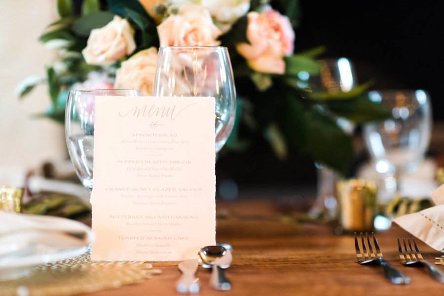 Peach & White Elegant Rustic Vineyard Wedding Ideas via TheELD.com