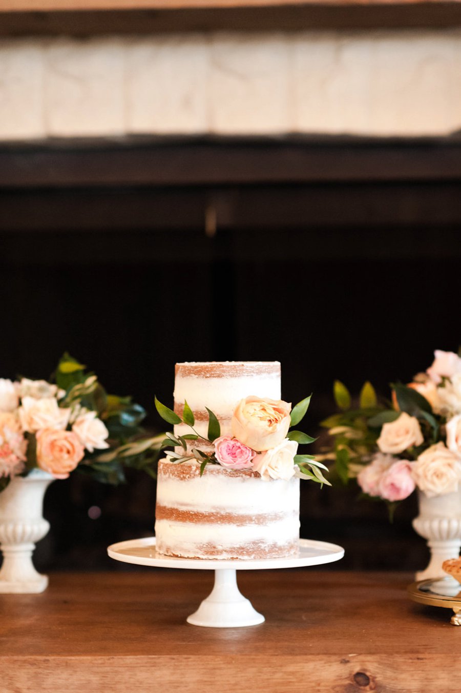 Peach & White Elegant Rustic Vineyard Wedding Ideas via TheELD.com