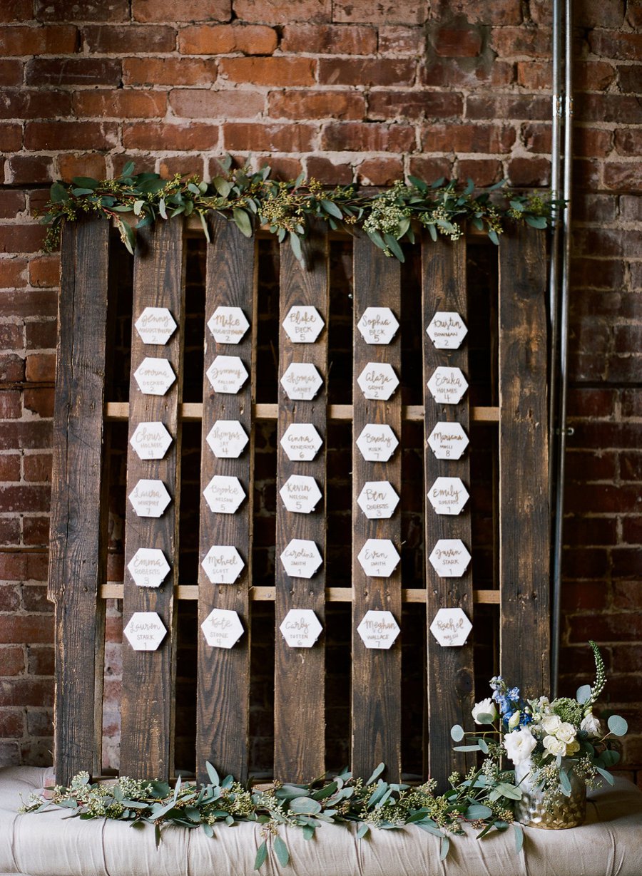 Navy & Teal Geode & Geometric Wedding Ideas via TheELD.com