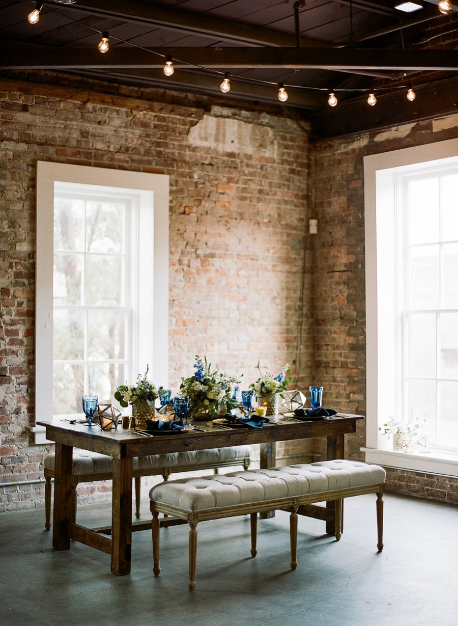 Navy & Teal Geode & Geometric Wedding Ideas via TheELD.com