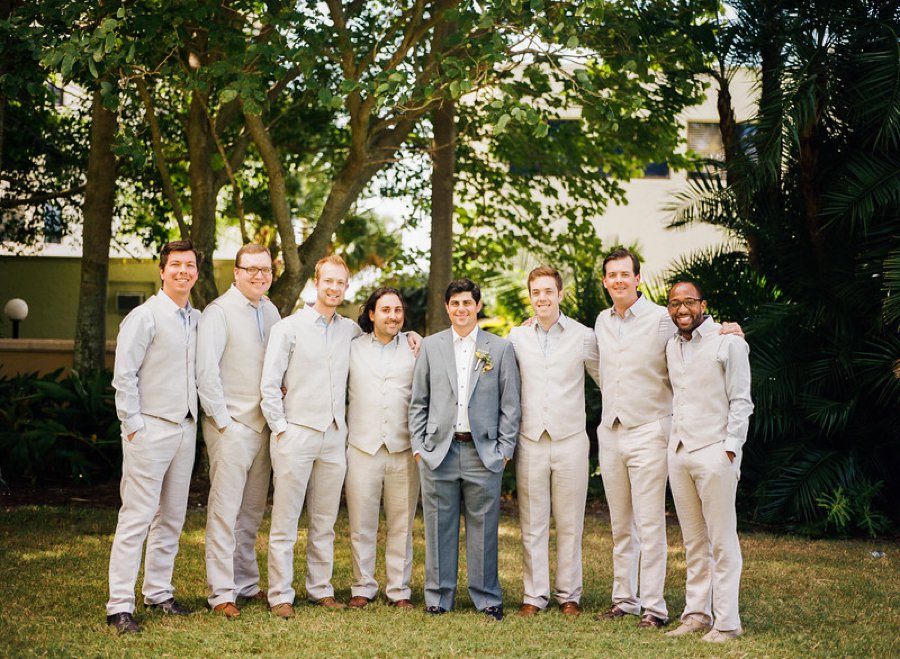 Classic Yellow and Blue Florida Beach Wedding via TheELD.com