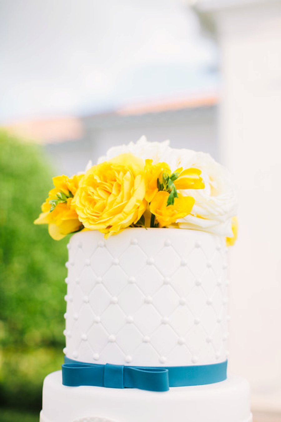 Classic Yellow and Blue Florida Beach Wedding via TheELD.com