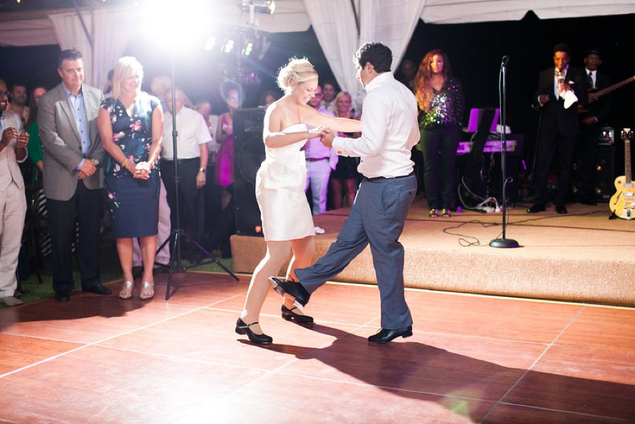 Classic Yellow and Blue Florida Beach Wedding via TheELD.com