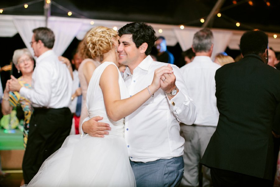 Classic Yellow and Blue Florida Beach Wedding via TheELD.com