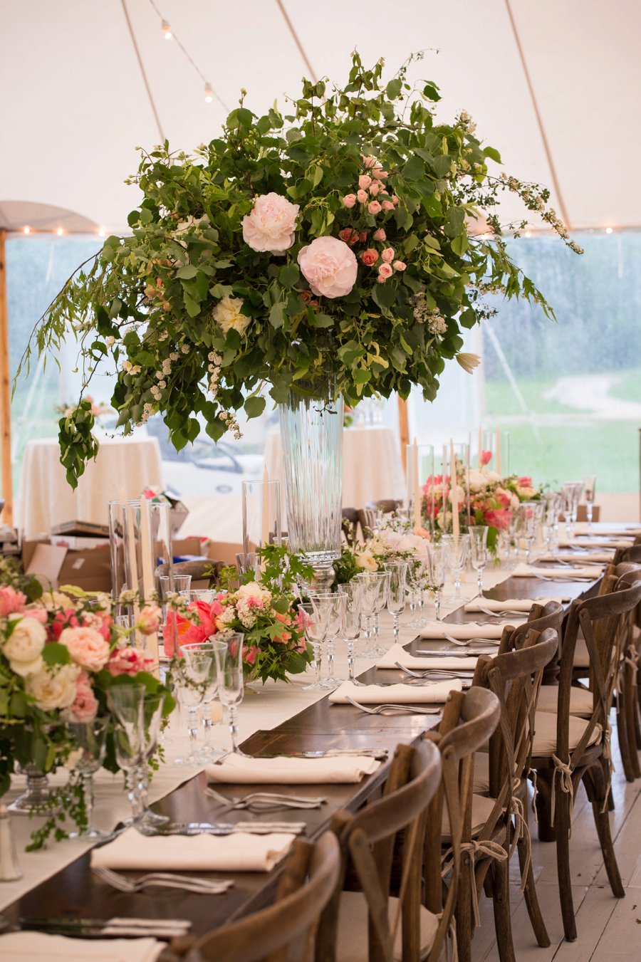 Pink & Green Elegant Garden Wedding via TheELD.com