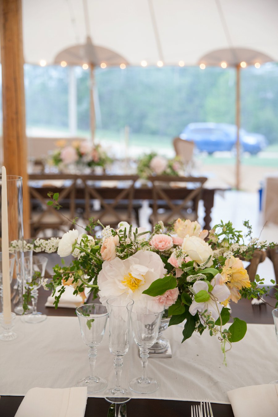 Pink & Green Elegant Garden Wedding via TheELD.com