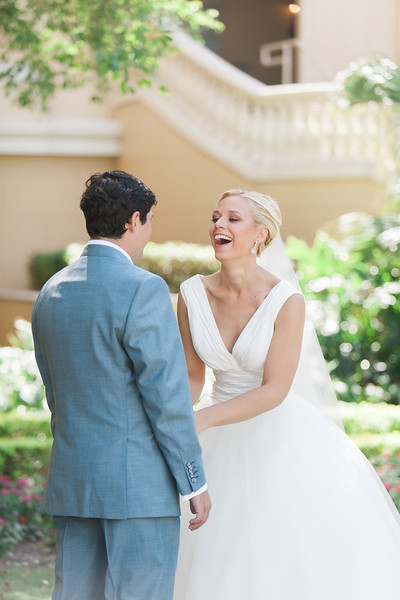 Classic Yellow and Blue Florida Beach Wedding via TheELD.com