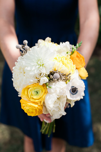 Classic Yellow and Blue Florida Beach Wedding via TheELD.com