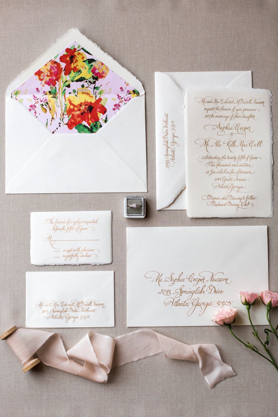 An Elegant Floral Inspired Southern Wedding via TheELD.com