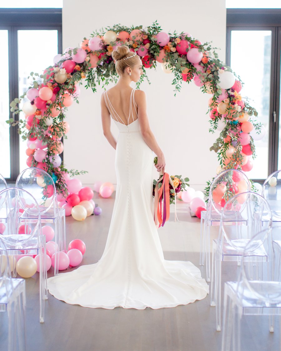 Colorful Pink & Berry Modern Wedding Ideas via TheELD.com