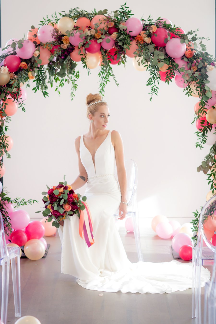 Colorful Pink & Berry Modern Wedding Ideas via TheELD.com