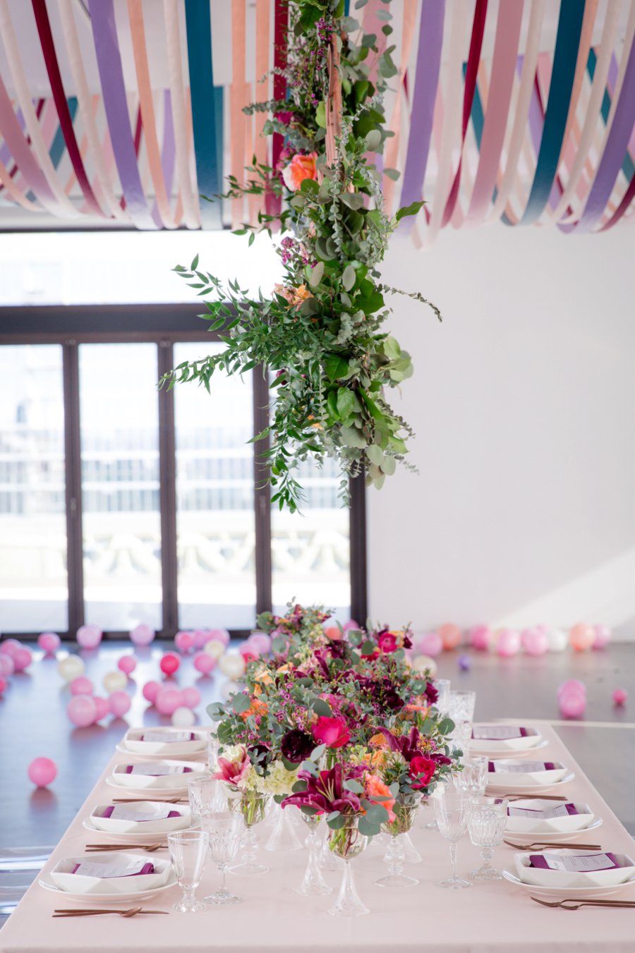 Colorful Pink & Berry Modern Wedding Ideas via TheELD.com