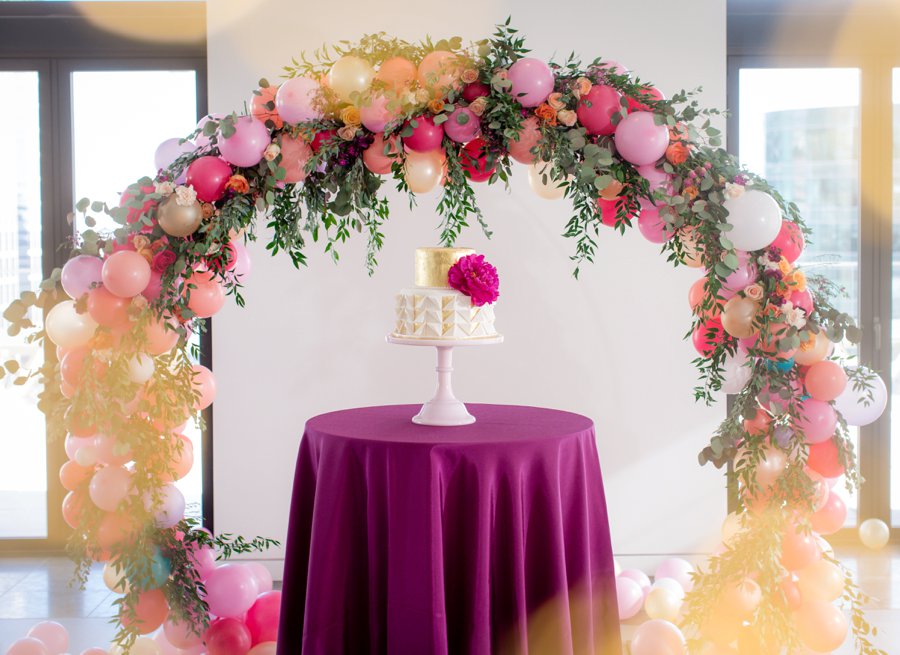 Colorful Pink & Berry Modern Wedding Ideas via TheELD.com