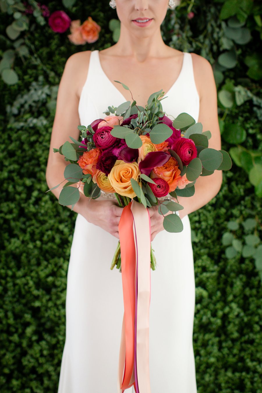 Colorful Pink & Berry Modern Wedding Ideas via TheELD.com