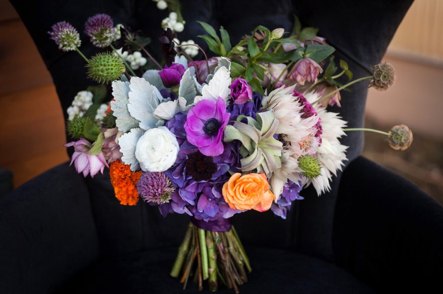 Colorful & Bold Industrial Wedding Ideas via TheELD.com