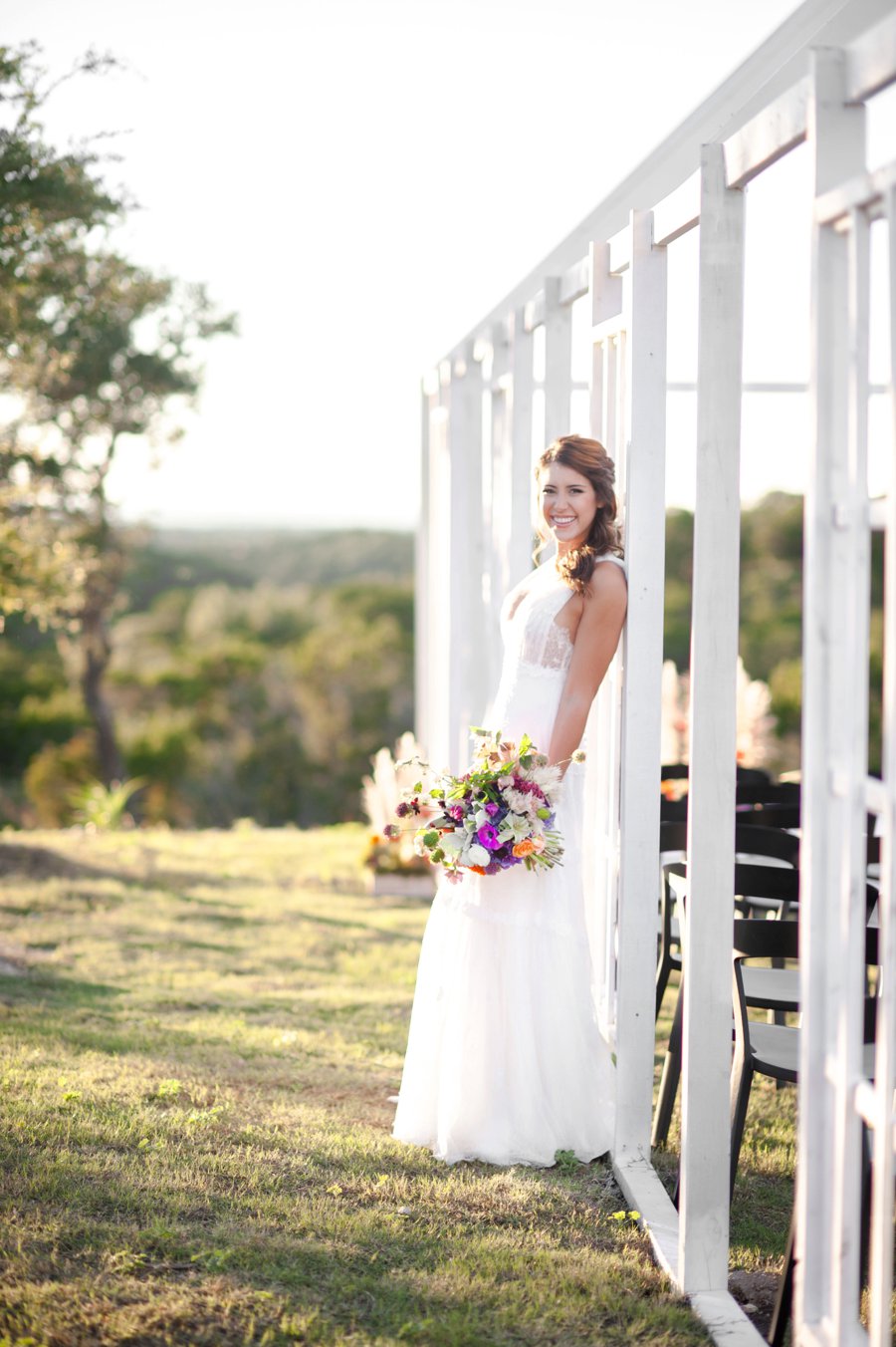 Colorful & Bold Industrial Wedding Ideas via TheELD.com