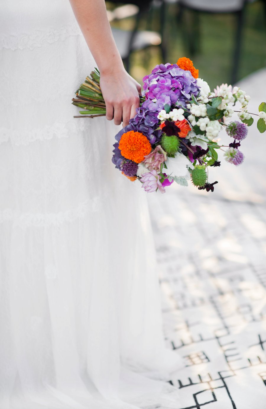 Colorful & Bold Industrial Wedding Ideas via TheELD.com