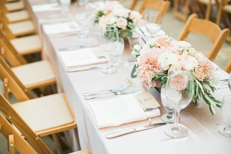 Romantic Blush & Green Big Sur Wedding via TheELD.com