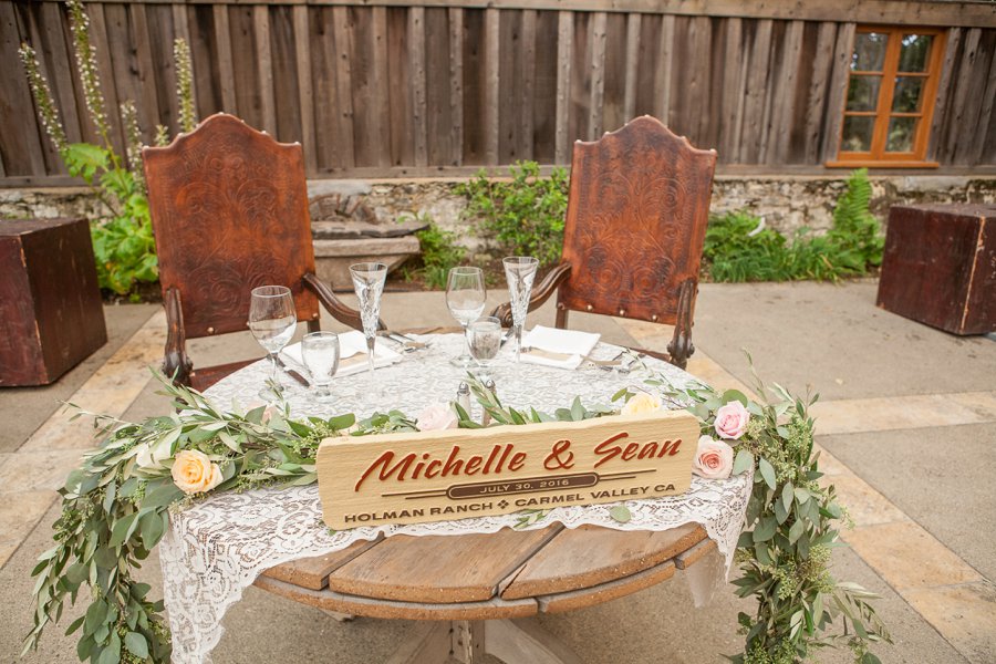 Romantic Blush & Green Big Sur Wedding via TheELD.com