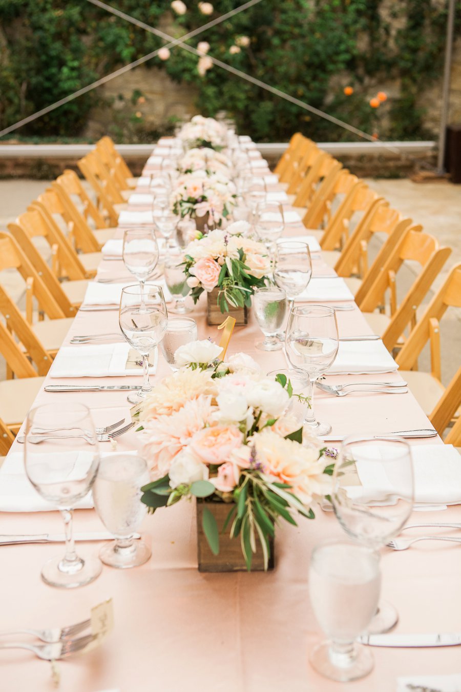 Romantic Blush & Green Big Sur Wedding via TheELD.com