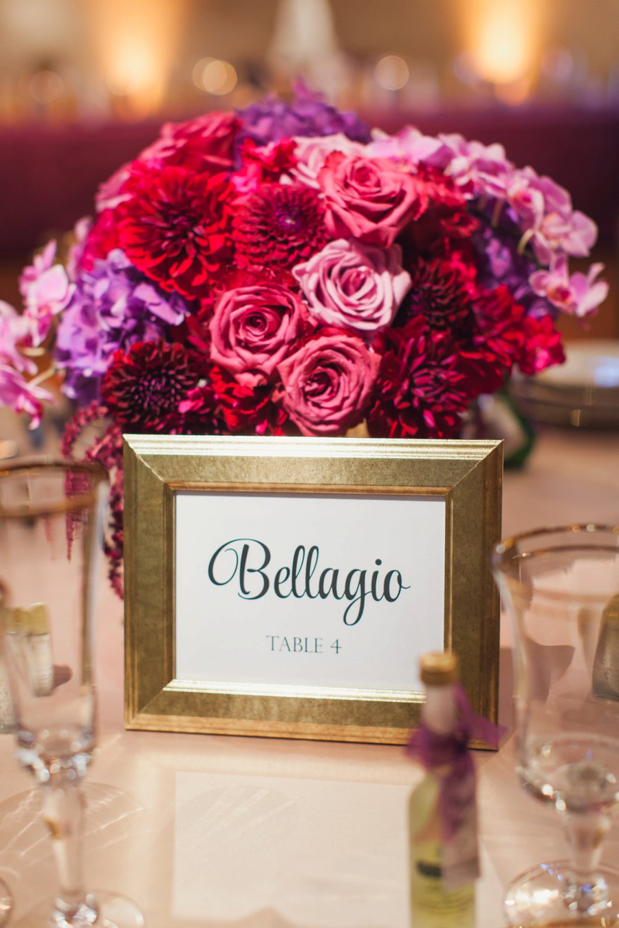 An Elegant Glam Purple California Vineyard Wedding via TheELD.com