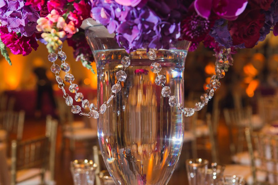 An Elegant Glam Purple California Vineyard Wedding via TheELD.com