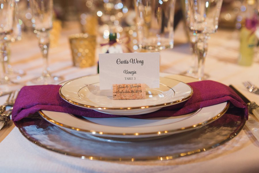 An Elegant Glam Purple California Vineyard Wedding via TheELD.com