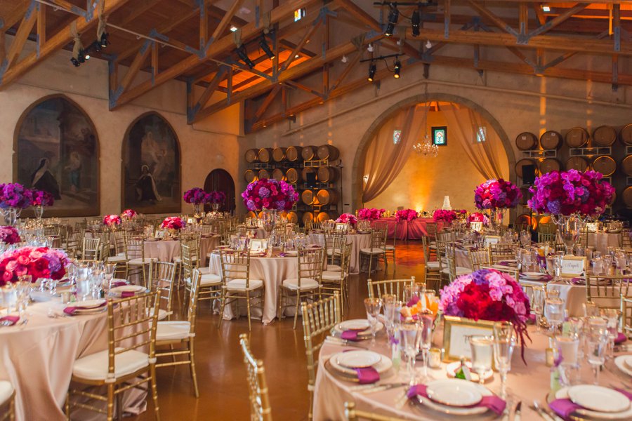 An Elegant Glam Purple California Vineyard Wedding via TheELD.com