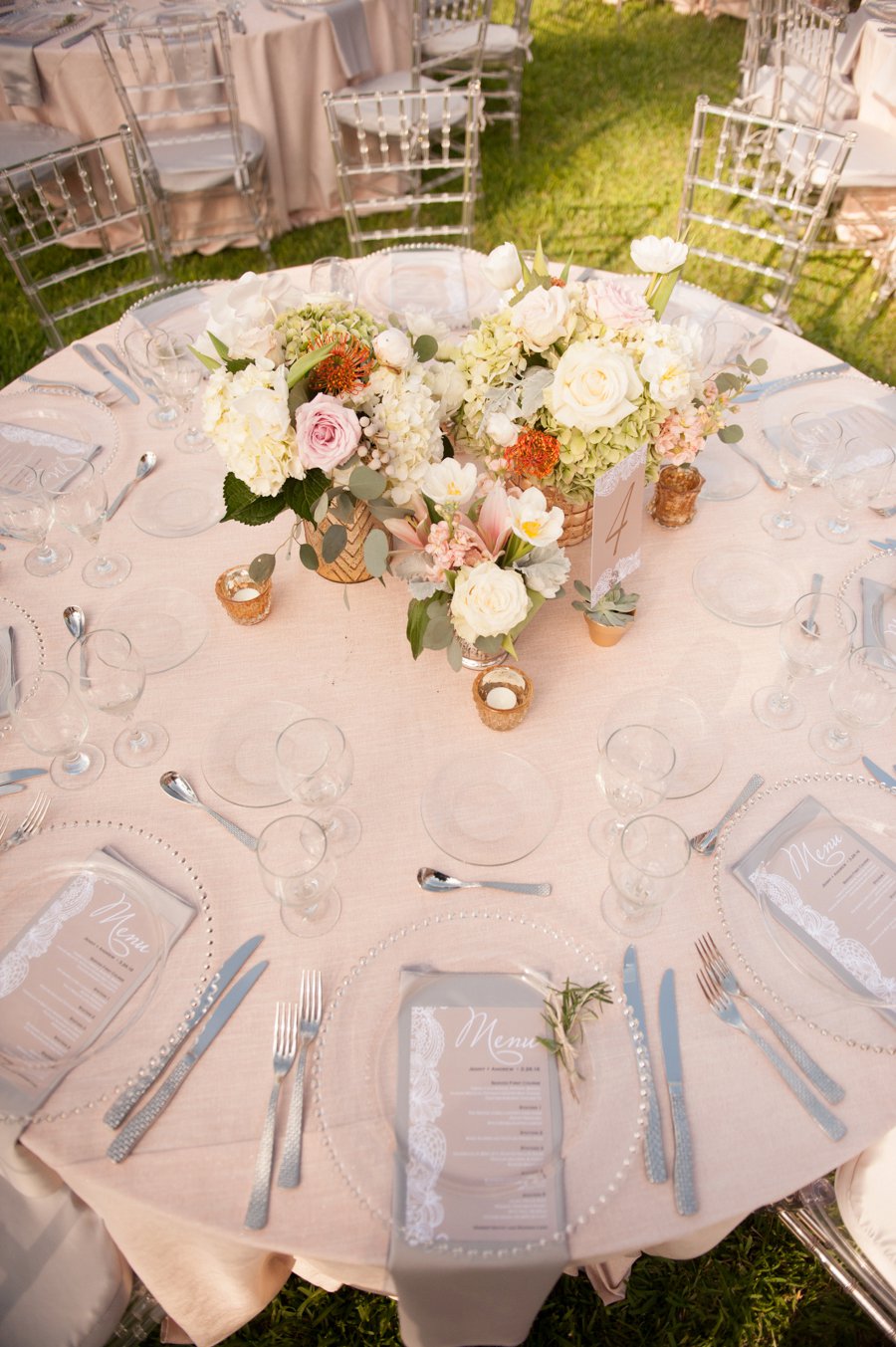 A Garden Inspired Blush Florida Wedding via TheELD.com