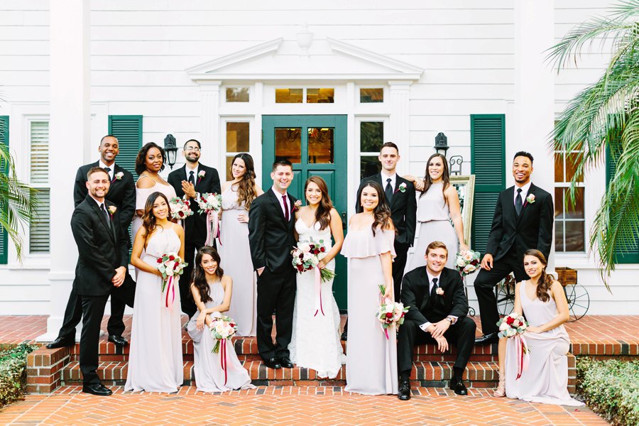 Classic Red and White Central Florida Wedding via TheELD.com