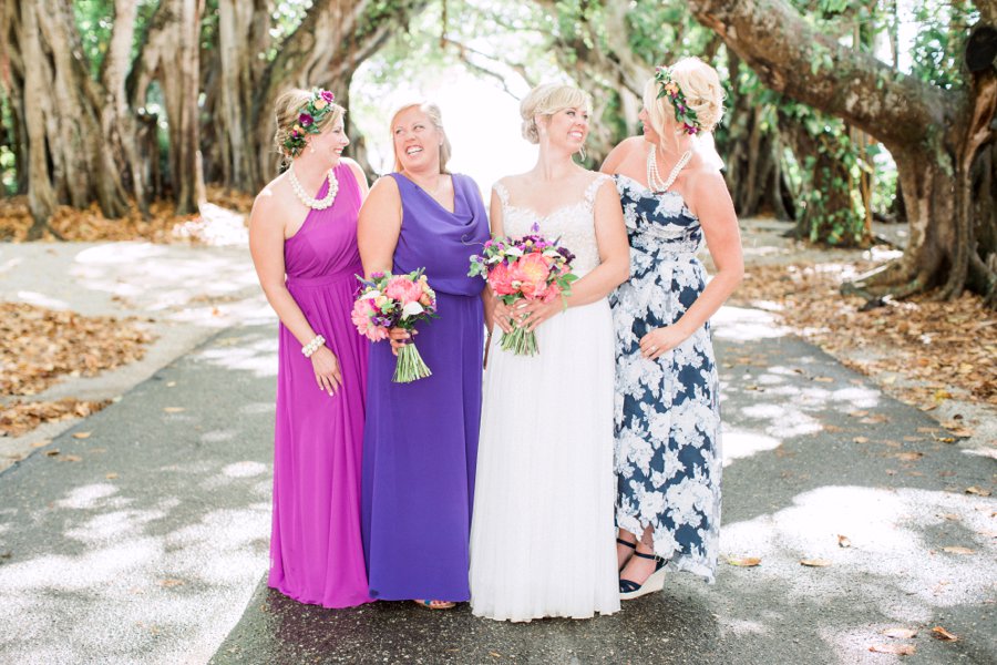 Vibrant Pink & Purple Boca Grande Wedding via TheELD.com