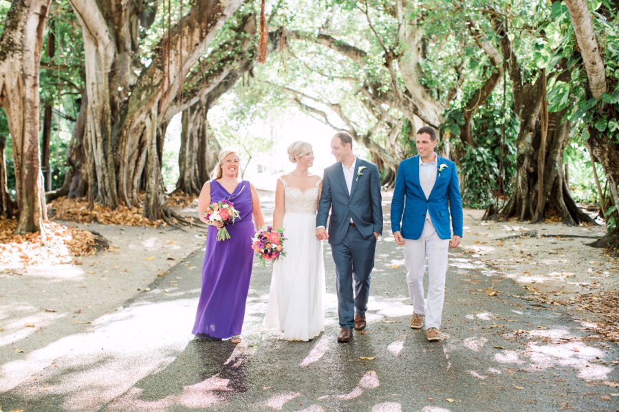 Vibrant Pink & Purple Boca Grande Wedding via TheELD.com