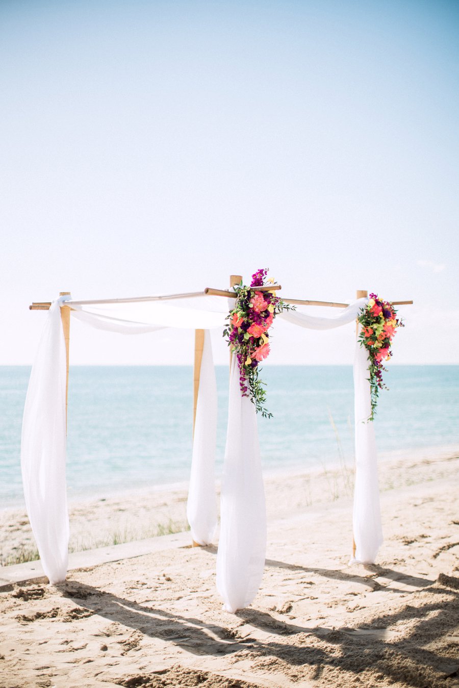 Vibrant Pink & Purple Boca Grande Wedding via TheELD.com