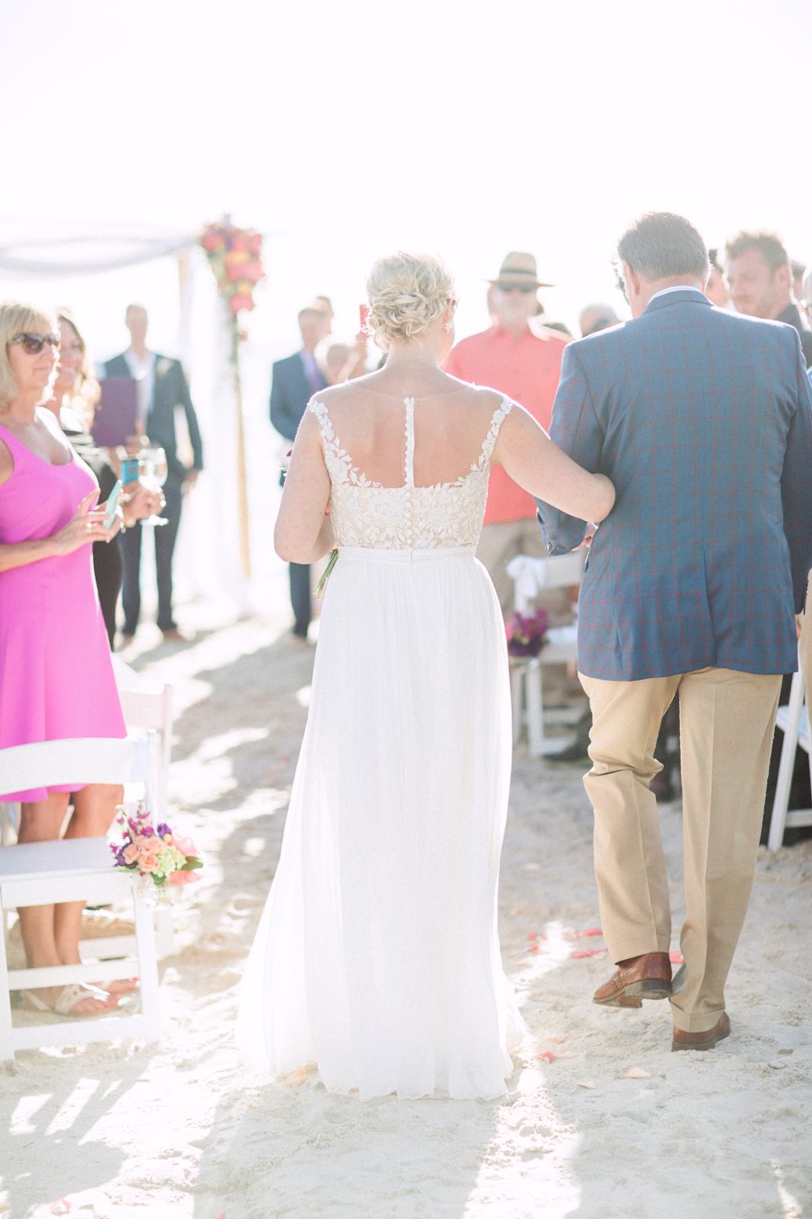 Vibrant Pink & Purple Boca Grande Wedding via TheELD.com