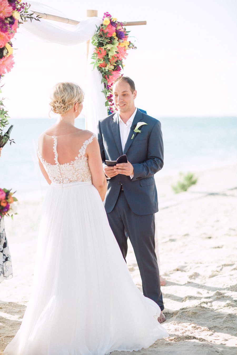 Vibrant Pink & Purple Boca Grande Wedding via TheELD.com