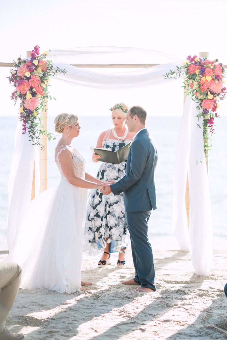 Vibrant Pink & Purple Boca Grande Wedding via TheELD.com