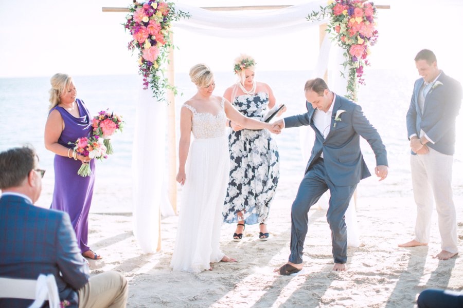 Vibrant Pink & Purple Boca Grande Wedding via TheELD.com