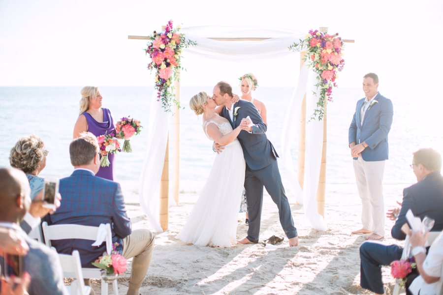 Vibrant Pink & Purple Boca Grande Wedding via TheELD.com