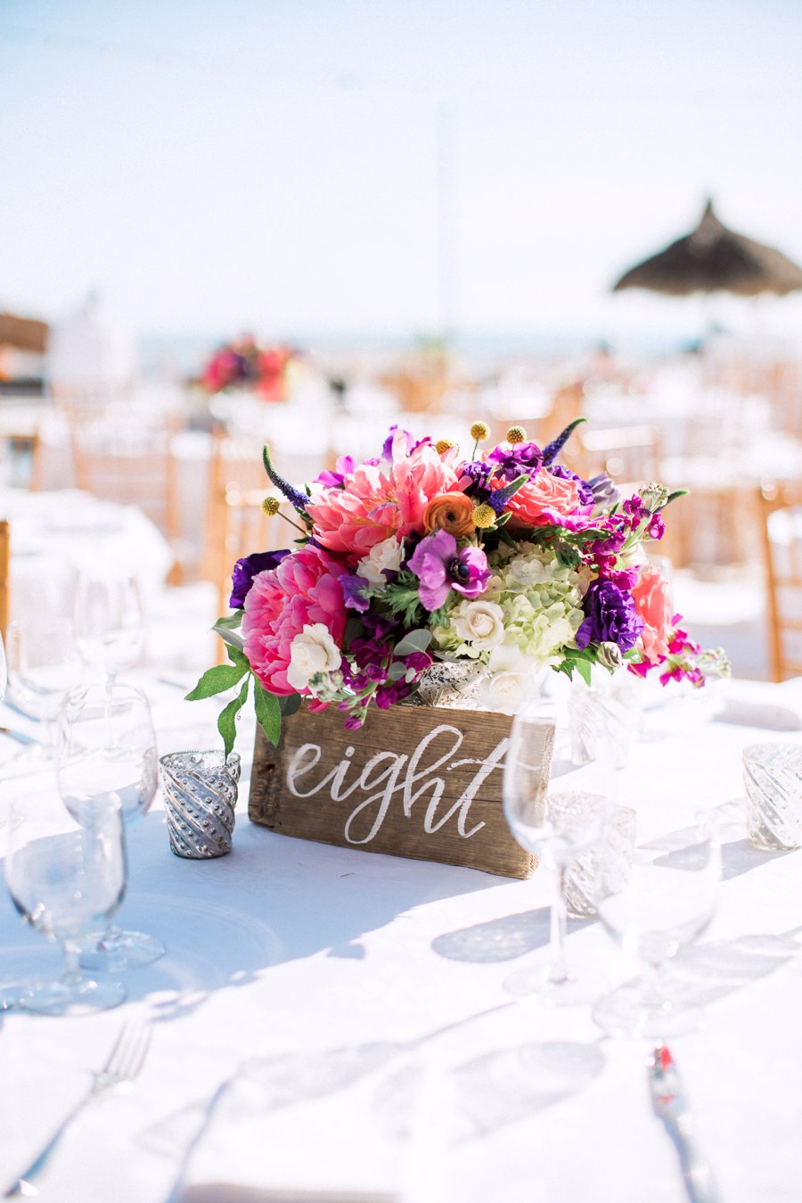 Vibrant Pink & Purple Boca Grande Wedding via TheELD.com