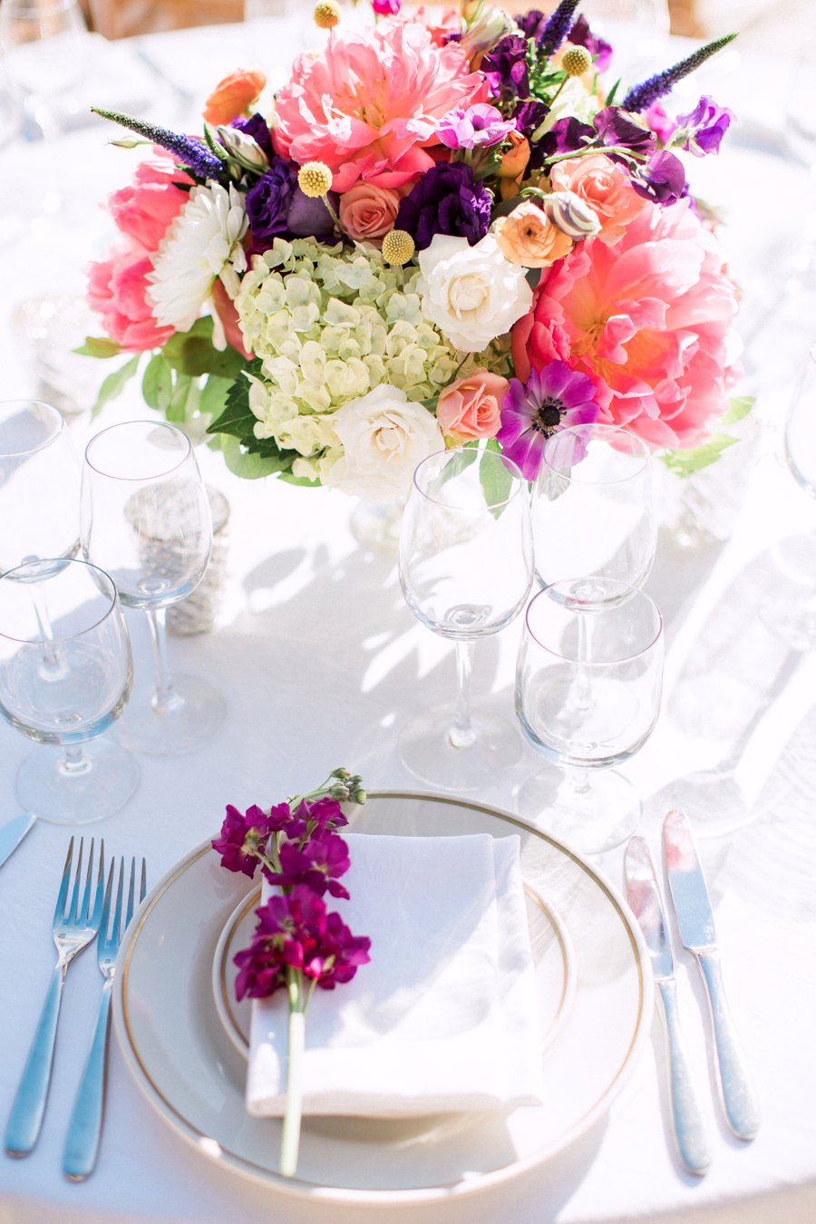 Vibrant Pink & Purple Boca Grande Wedding via TheELD.com