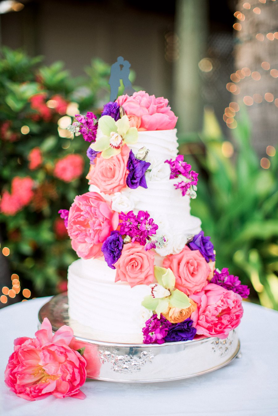 Vibrant Pink & Purple Boca Grande Wedding via TheELD.com