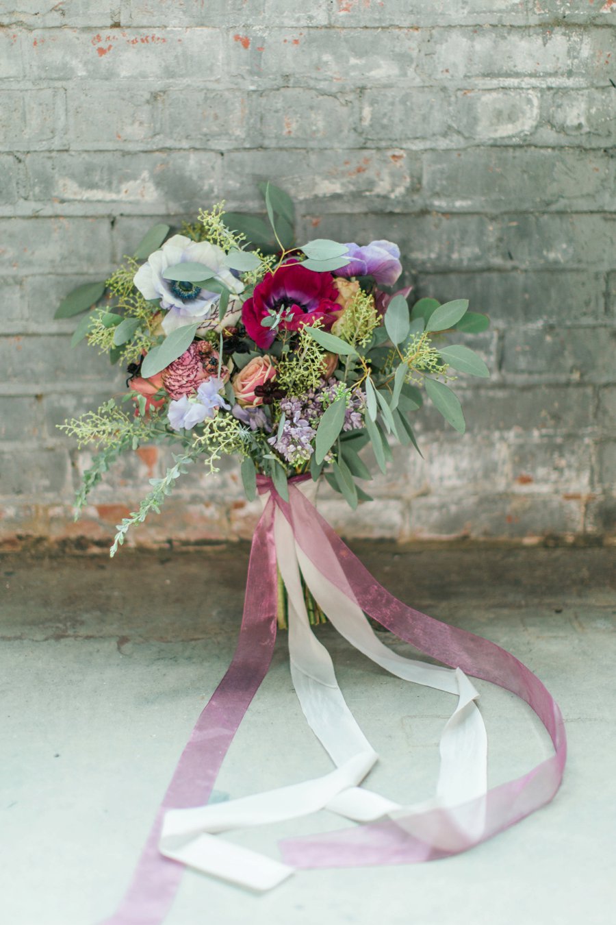 Lavender & Burgundy Love Inspired Industrial Wedding Ideas via TheELD.com